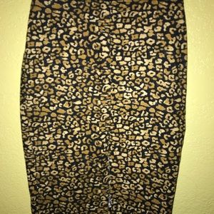 Cheetah print skirt